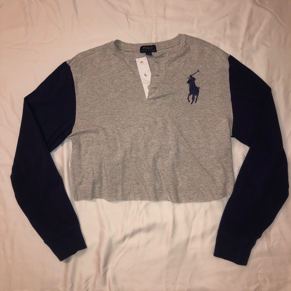 POLO RALPH LAUREN cropped long sleeve
